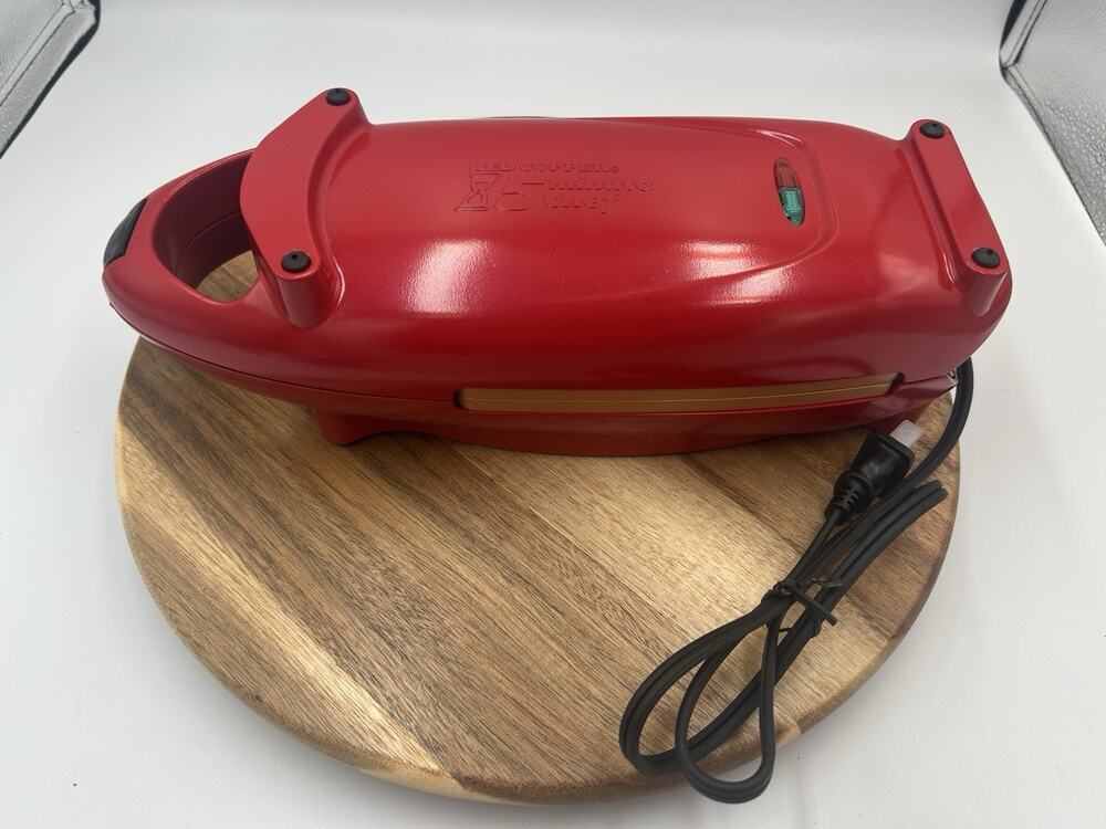 Copper Red 5 Minute Chef Electric Cooker Ceramic Grill 22852AT Tested Works